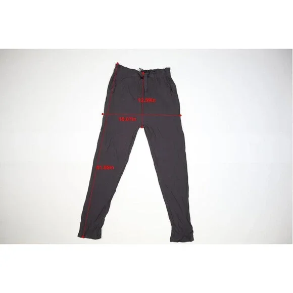 Bel Kazan Womens Ash Gray Drawstring Waist Tapered Leg Pull On Belem Pants S - Picture 2 of 12